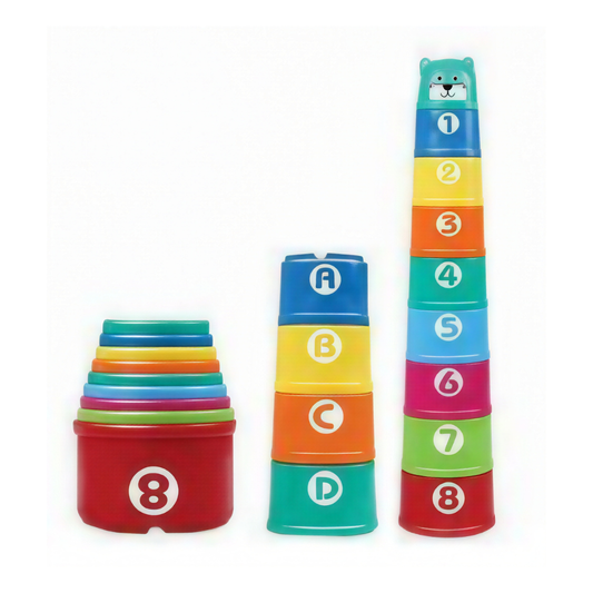 Copos Empilháveis Educativos com Letreiro para Desenvolvimento